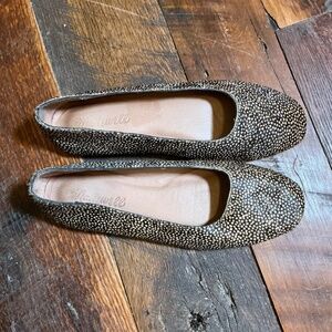 Madewell The Cory Flat in Spotted Calf Size 6